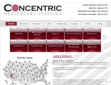 Tablet Screenshot of concentrichealthcare.com